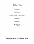 7 fantasies for 3 viols (1 treble viol & 2 bass viols)