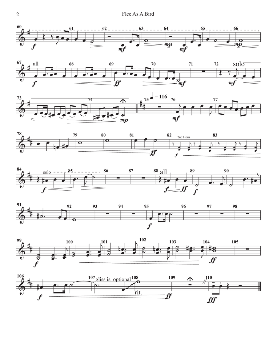 Flee As A Bird Flee As A Bird Full Orchestra scores gallery preview page 2