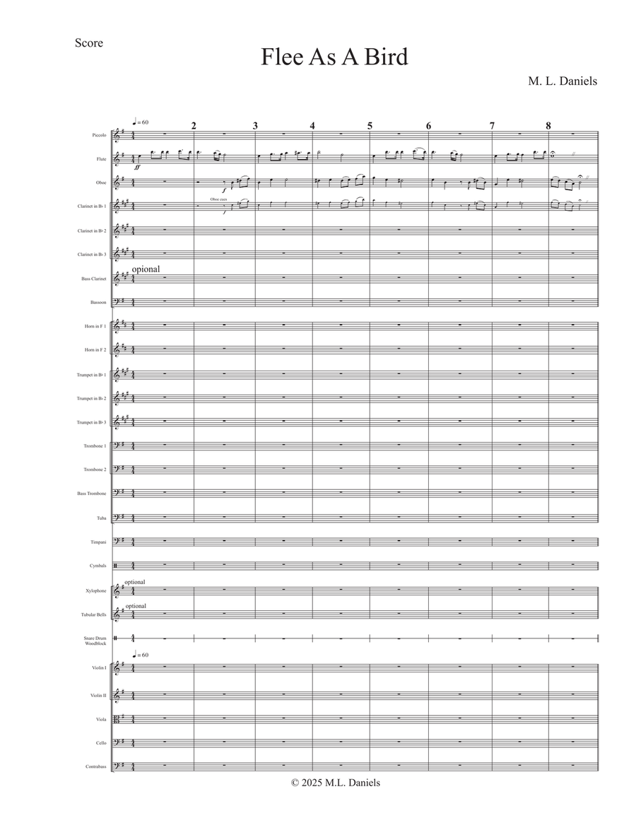 Flee As A Bird Flee As A Bird Full Orchestra scores gallery preview page 3
