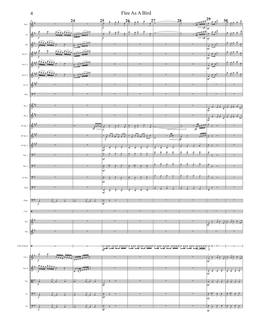 Flee As A Bird Flee As A Bird Full Orchestra scores gallery preview page 6
