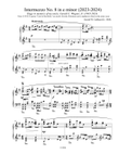 Intermezzo No. 8 in e minor - Elegy (2023-2024)