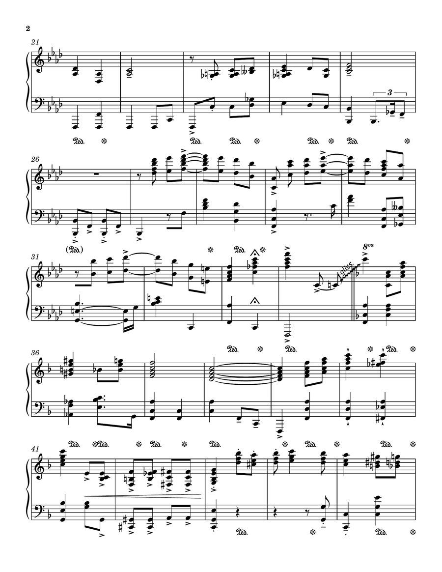 Orchids In The Moonlight Piano Solo scores gallery preview page 2
