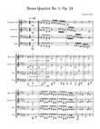 Brass Quartet No. 1 in G-flat Major, Op. 24