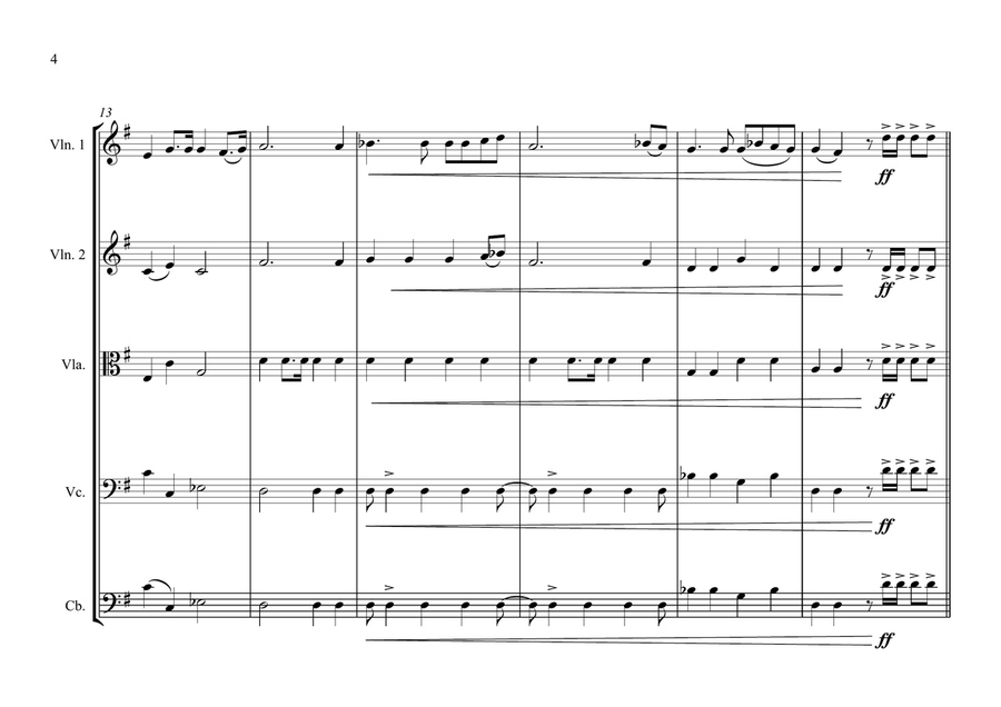 French Guianese National Anthem for String Orchestra String Orchestra scores gallery preview page 4