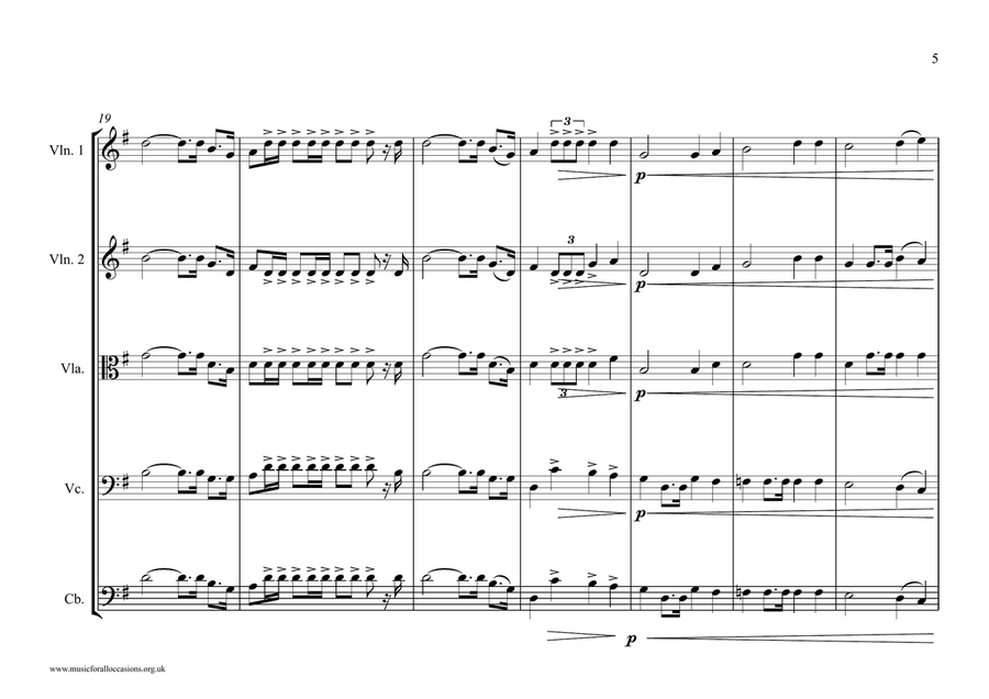 French Guianese National Anthem for String Orchestra String Orchestra scores gallery preview page 5
