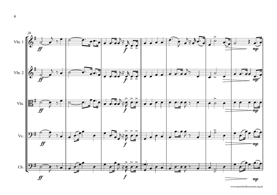 French Guianese National Anthem for String Orchestra String Orchestra scores gallery preview page 6