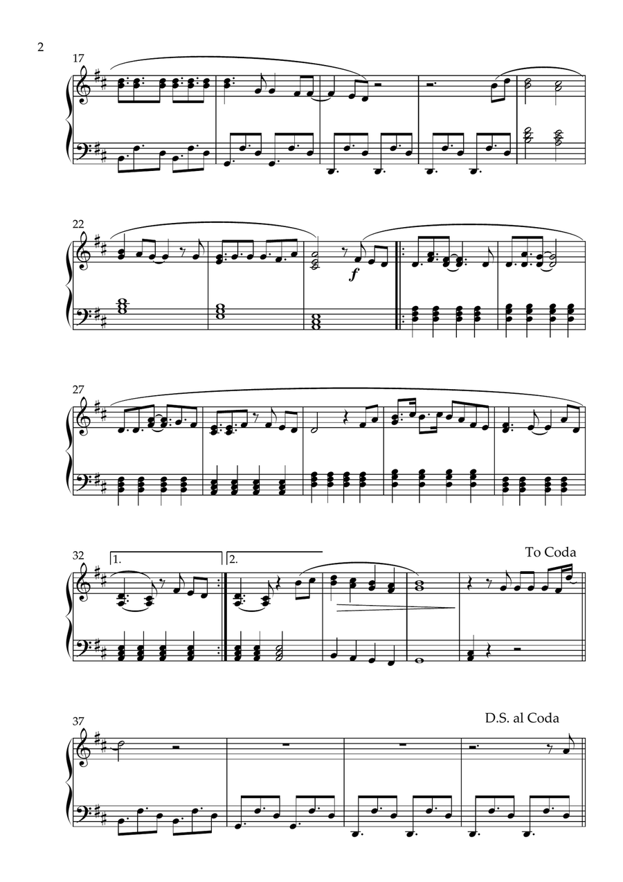 Kiss The Sky Kiss The Sky Easy Piano scores gallery preview page 2