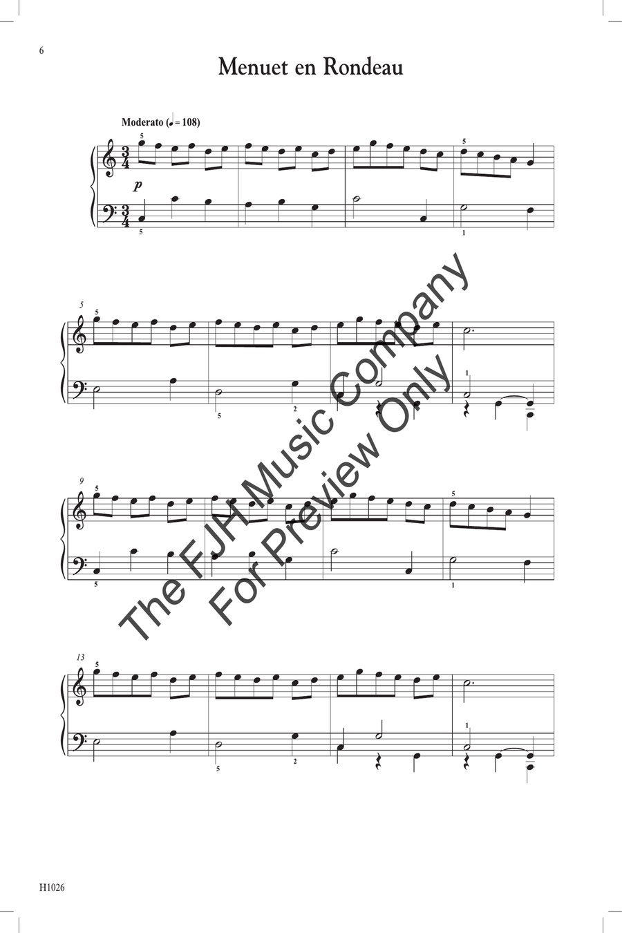 Jean-Philippe Rameau (selected works) Piano Solo scores gallery preview page 3