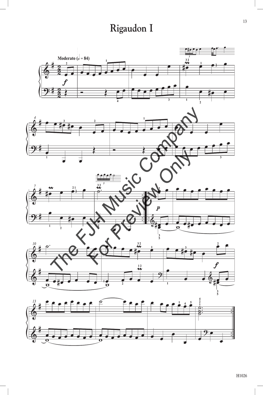Jean-Philippe Rameau (selected works) Piano Solo scores gallery preview page 6