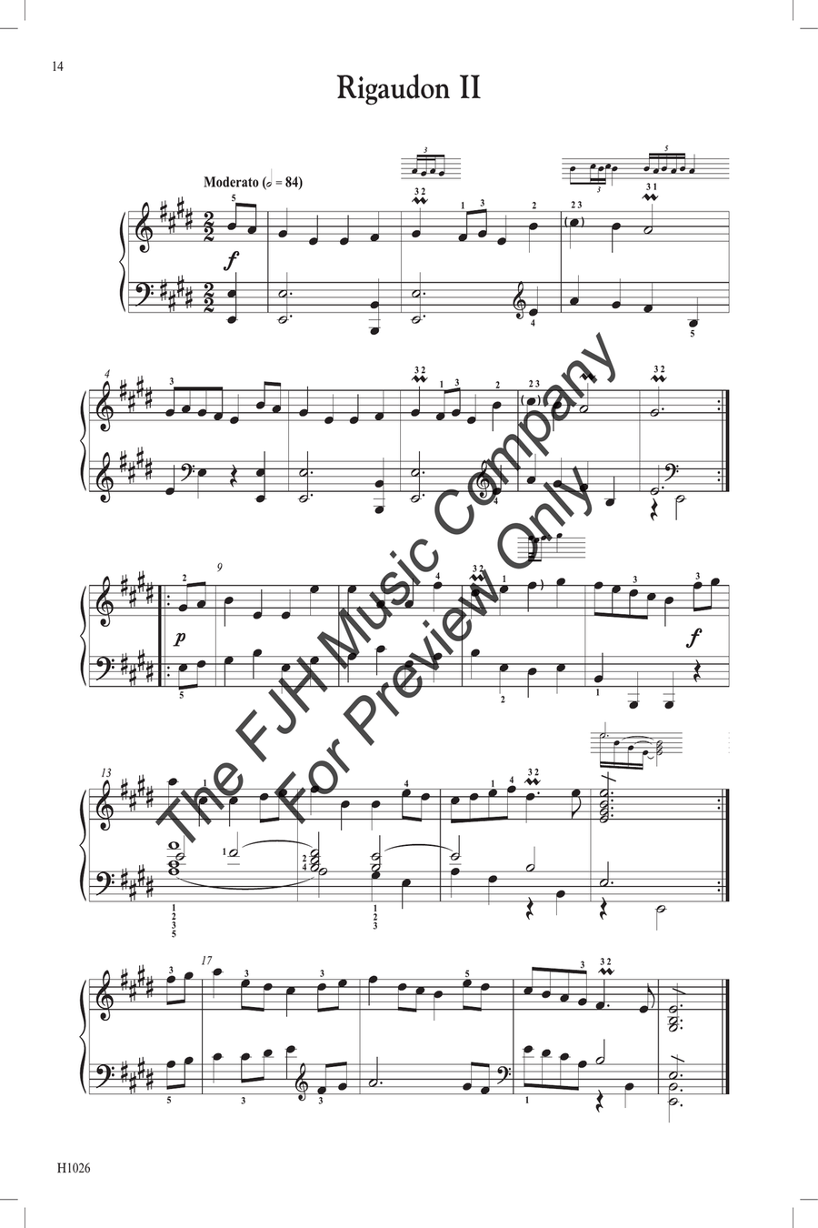 Jean-Philippe Rameau (selected works) Piano Solo scores gallery preview page 7