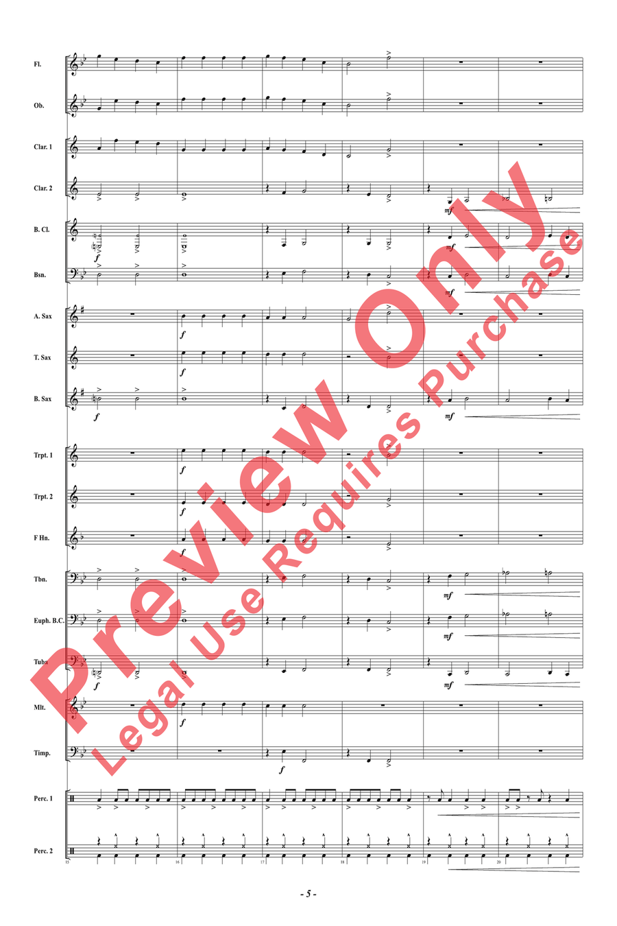 Jingle Jolly Jangle Jingle Jolly Jangle Concert Band scores gallery preview page 6