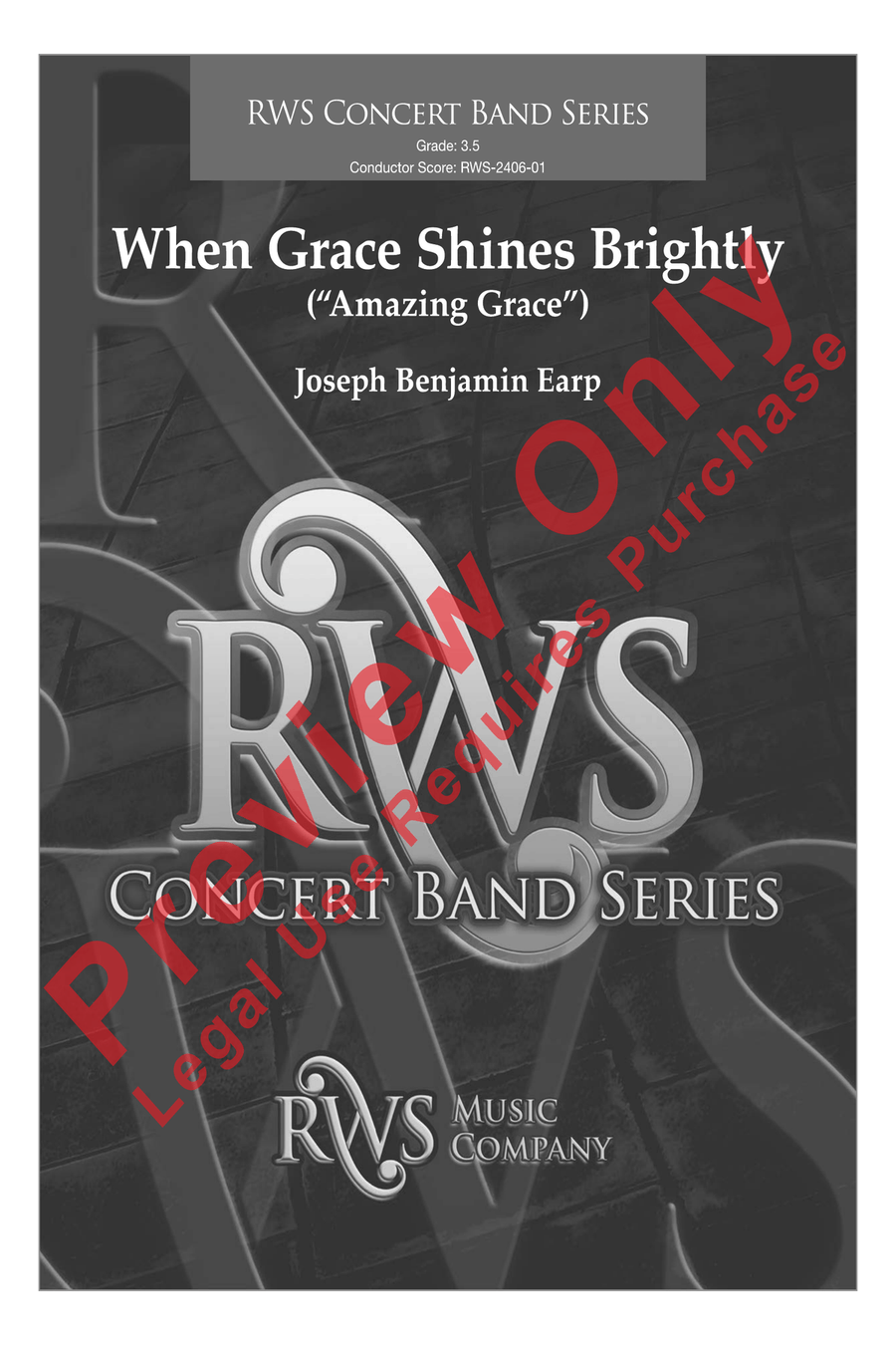 When Grace Shines Brightly Concert Band scores gallery preview page 2