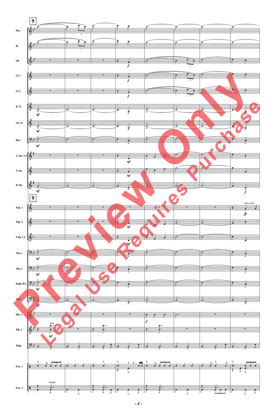 When Grace Shines Brightly Concert Band scores gallery preview page 5