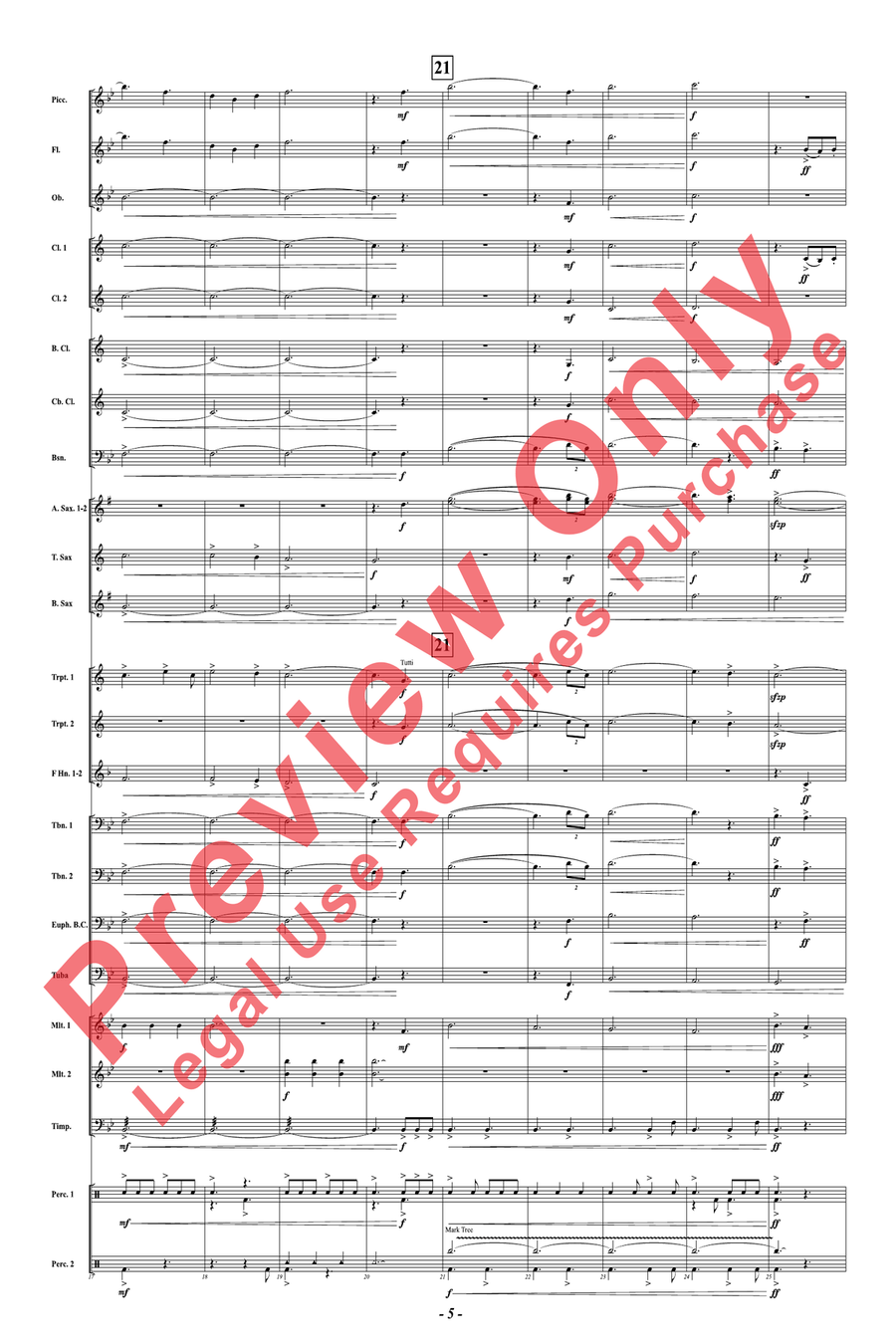 When Grace Shines Brightly Concert Band scores gallery preview page 6