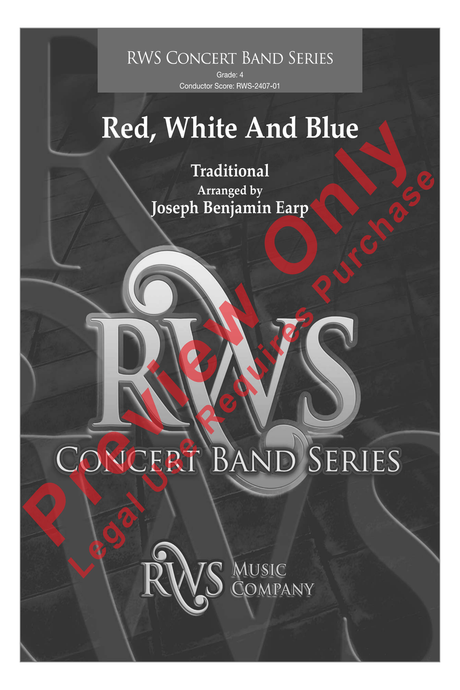 Red, White and Blue Red, White and Blue Concert Band scores gallery preview page 2