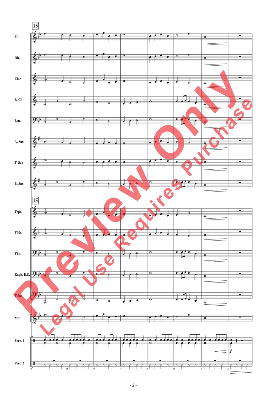 Wintry Mix Wintry Mix Concert Band scores gallery preview page 6
