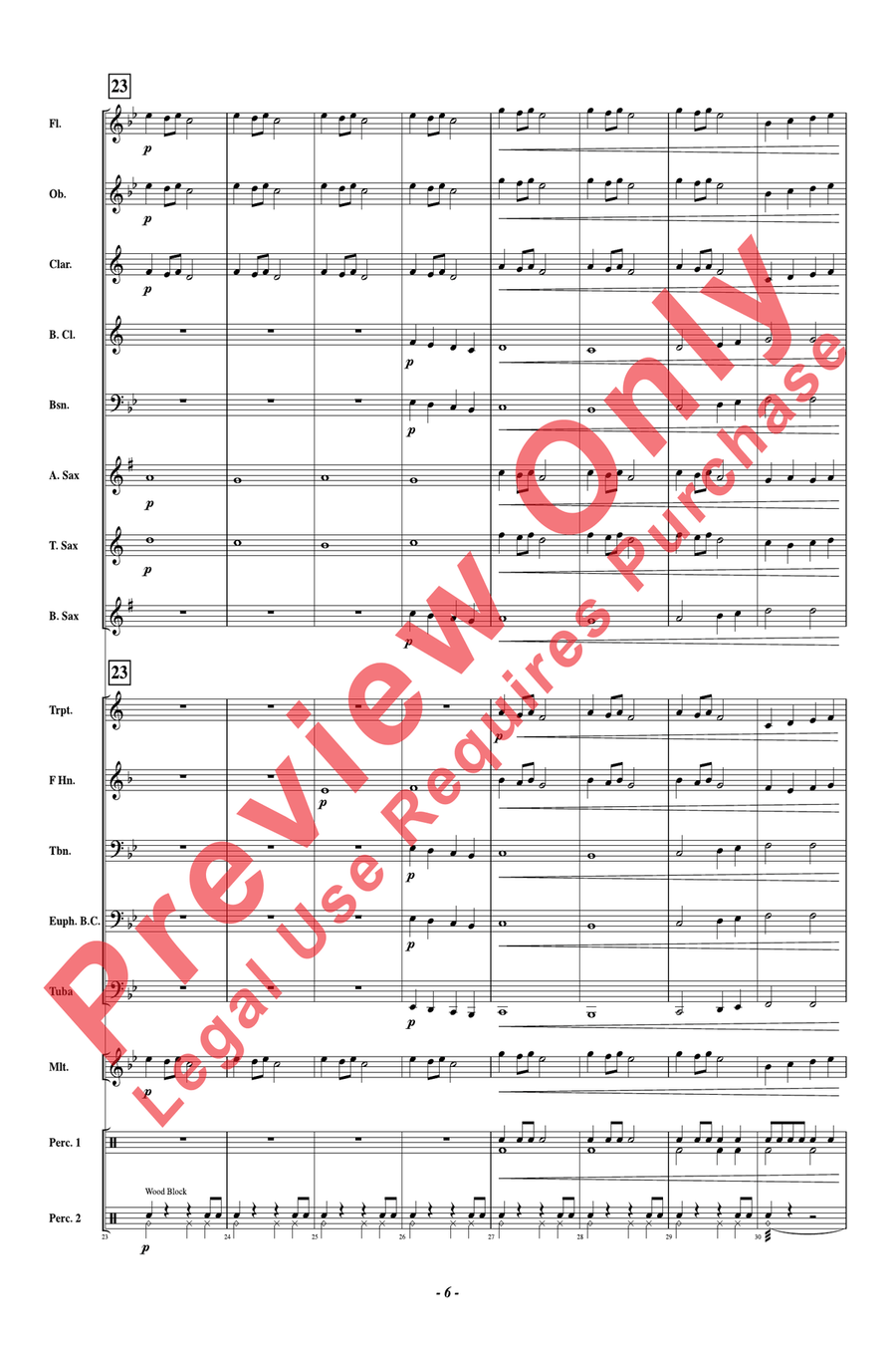 Wintry Mix Wintry Mix Concert Band scores gallery preview page 7
