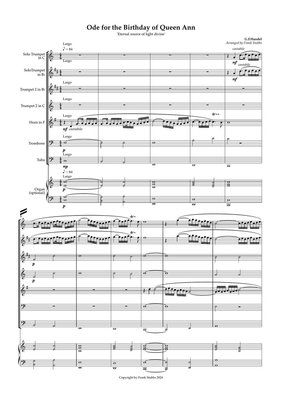 Eternal Source of Light Divine Brass Ensemble scores gallery preview page 2