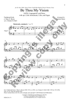 Be Thou My Vision (Choral Score) 4-Part scores gallery preview page 3