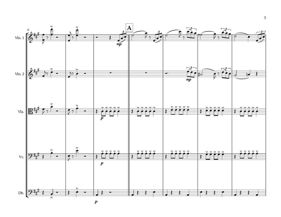 Urugyan National Anthem for String Orchestra String Orchestra scores gallery preview page 3