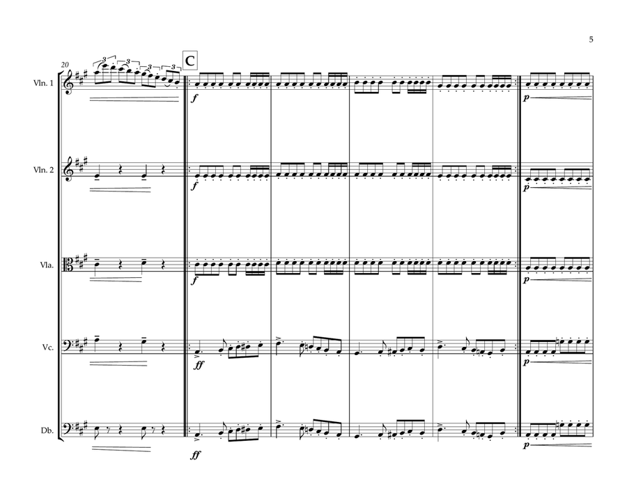 Urugyan National Anthem for String Orchestra String Orchestra scores gallery preview page 5