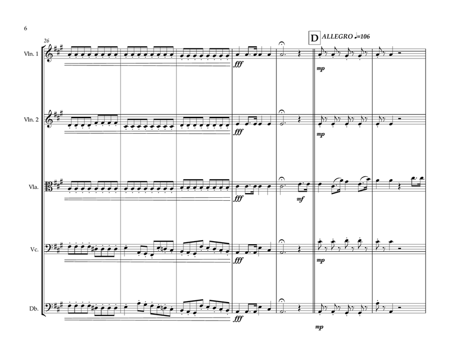 Urugyan National Anthem for String Orchestra String Orchestra scores gallery preview page 6