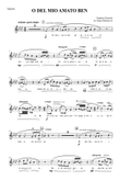 O del mio amato ben - Lead sheet - Melody and Lyrics