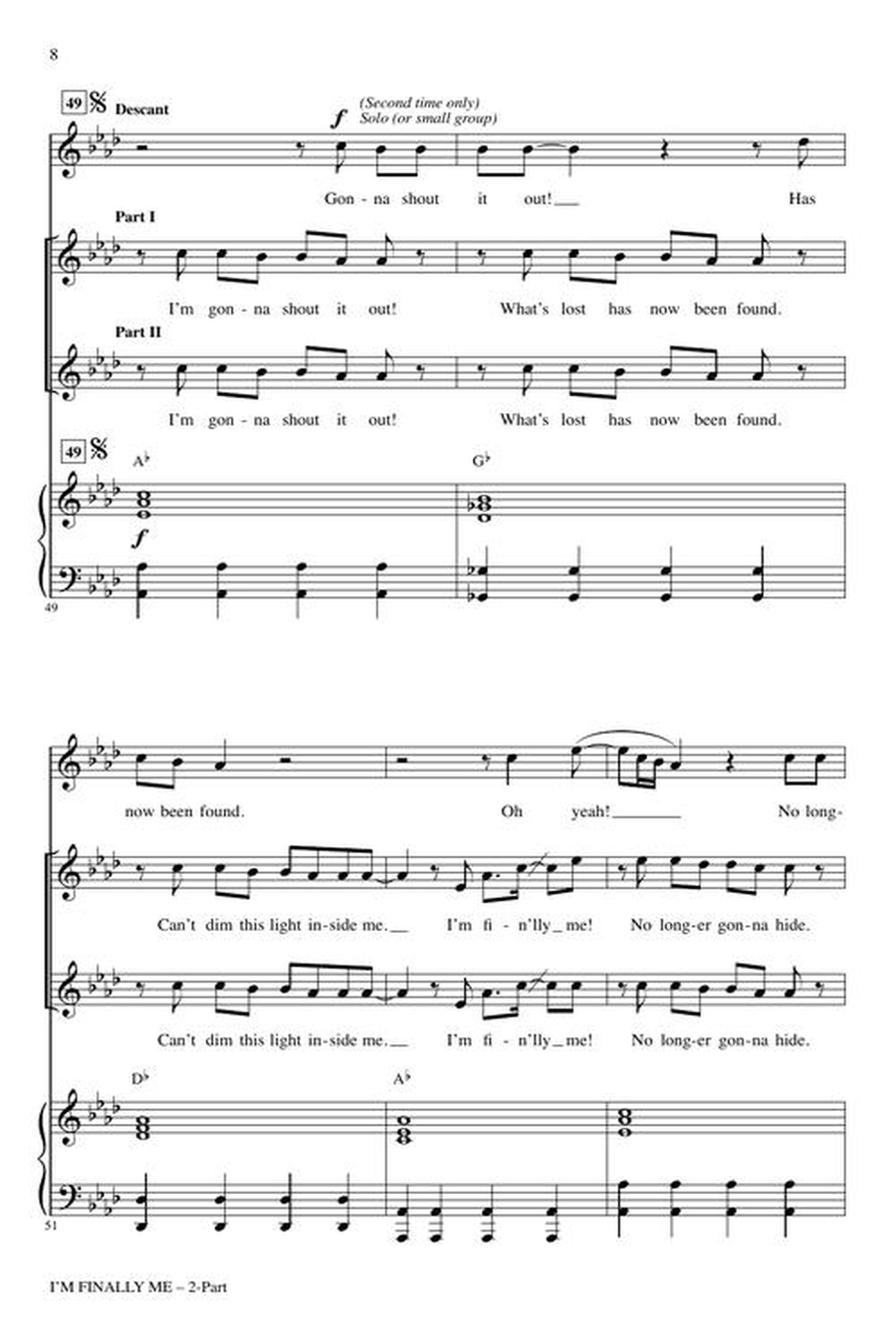 I'm Finally Me (from “Zombies 3”) by Roger Emerson 2-Part - Sheet Music page 5