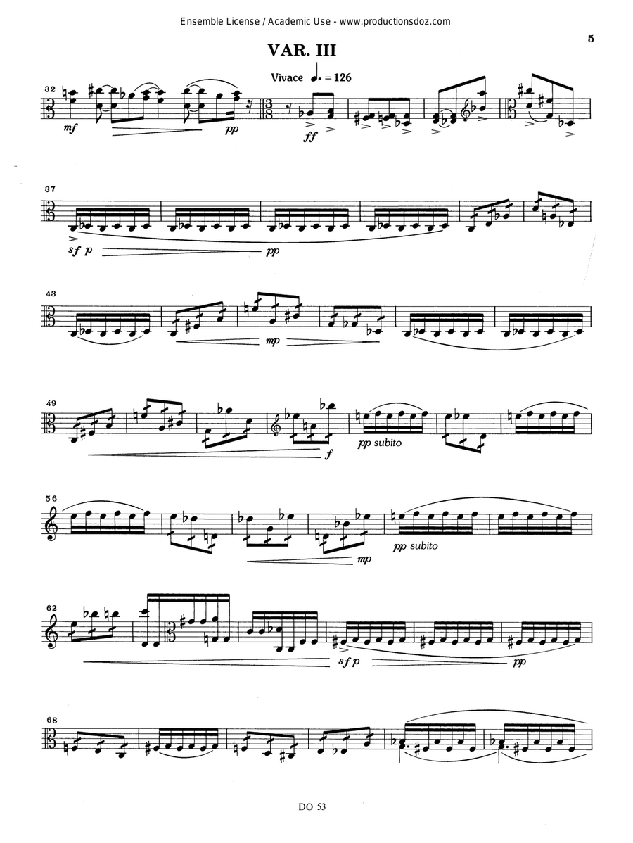 Variations op. 11 Variations op. 11 Viola Solo scores gallery preview page 5