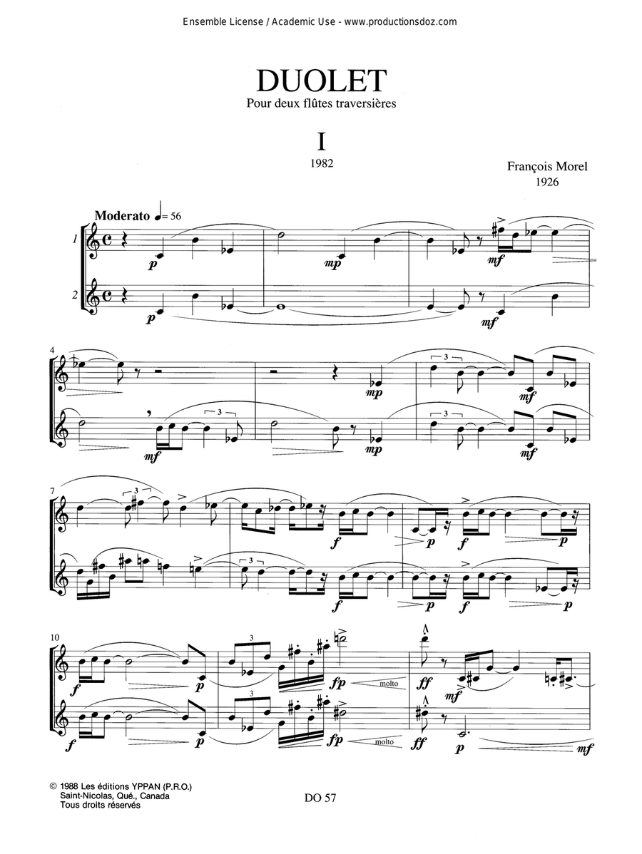Duolet Duolet Flute Duet scores gallery preview page 2