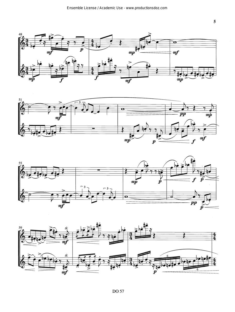 Duolet Duolet Flute Duet scores gallery preview page 5