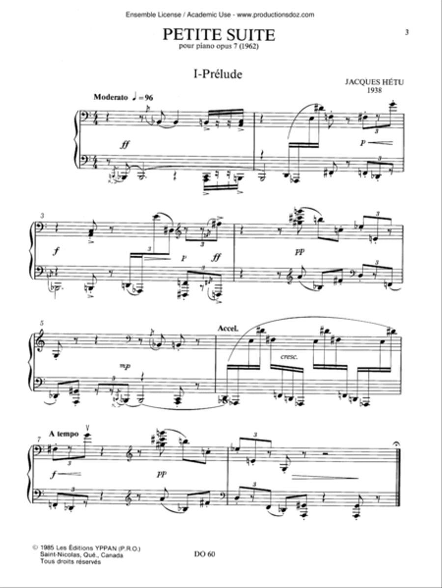 Petite suite, op. 7 Petite suite, op. 7 Piano Solo scores gallery preview page 3
