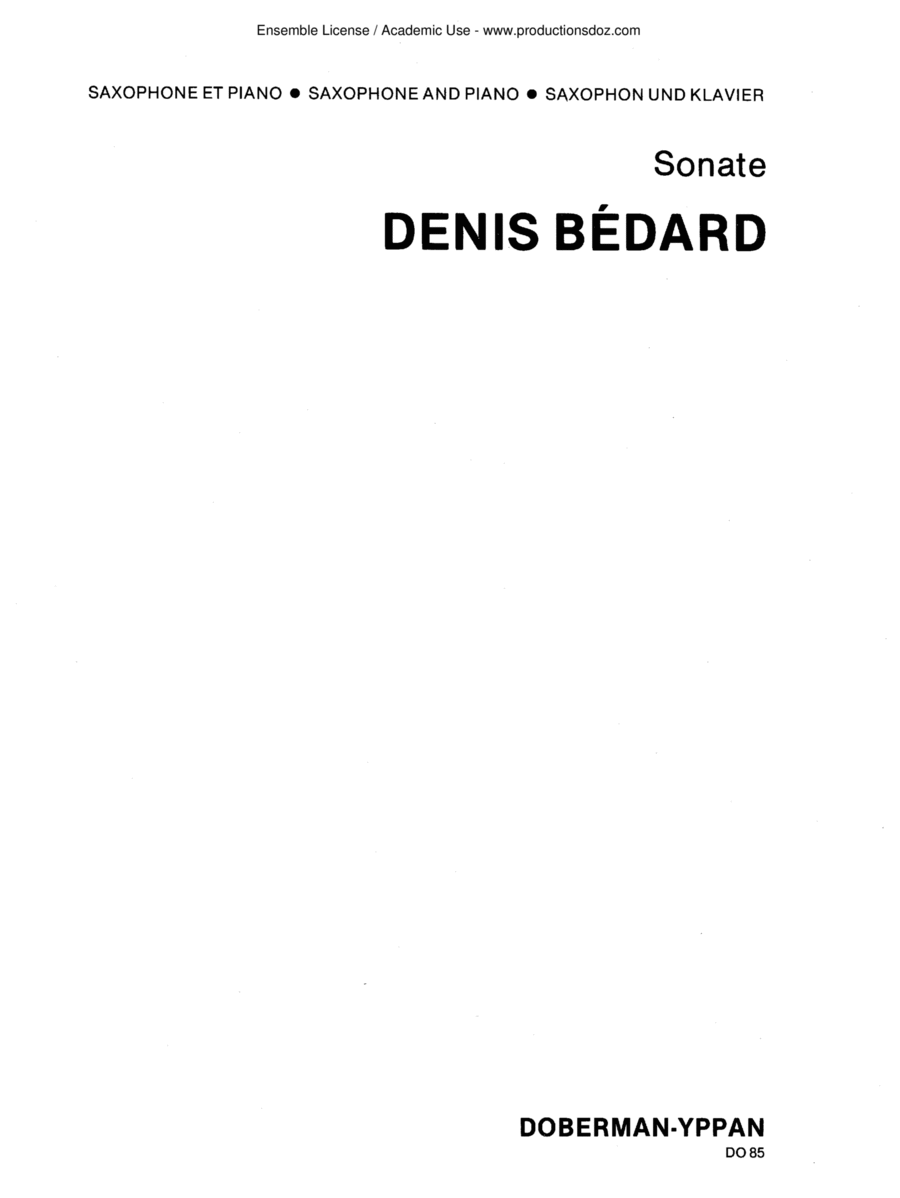 Sonate Sonate Piano Accompaniment scores gallery preview page 1