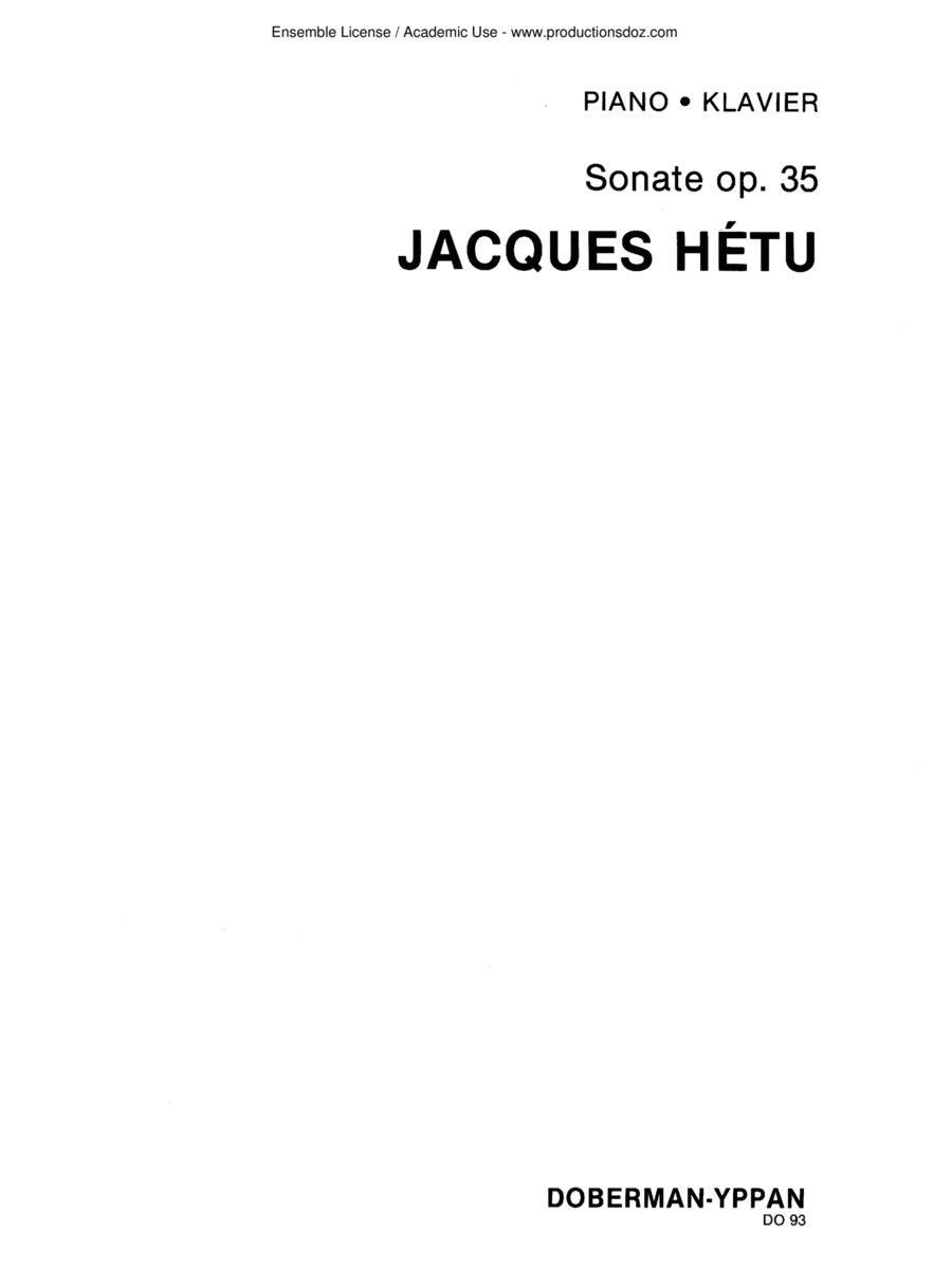 Sonate op. 35 Sonate op. 35 Piano Solo scores gallery preview page 1