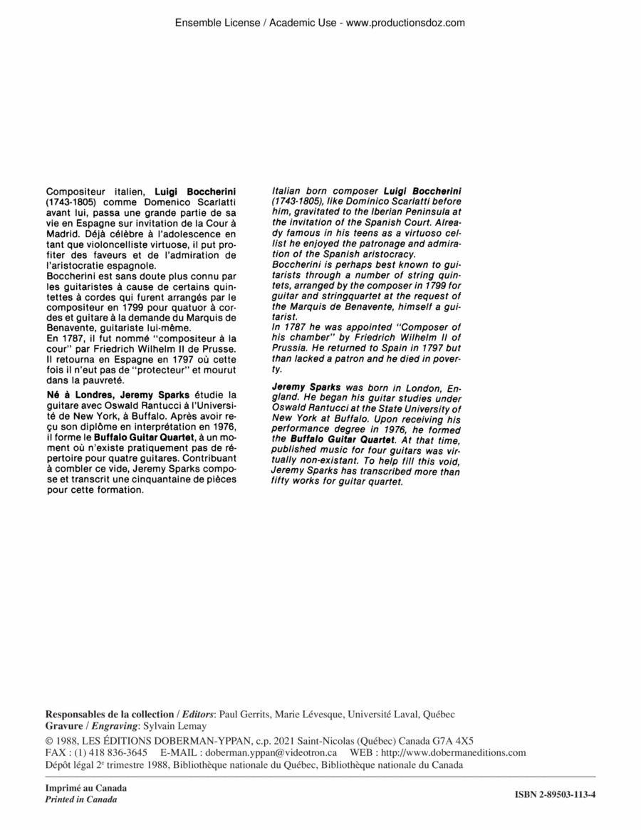 Introduction et Fandango Guitar Ensemble scores gallery preview page 1