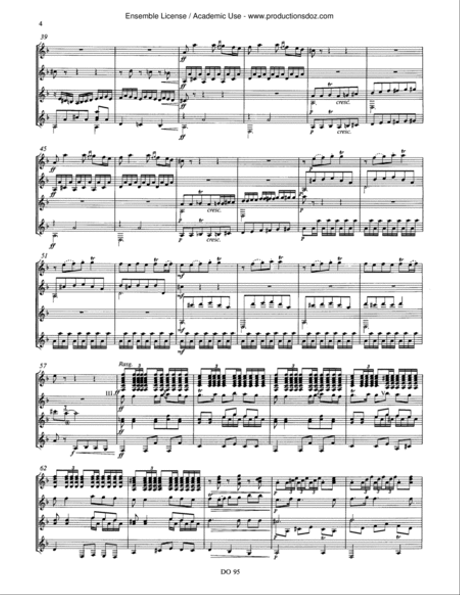 Introduction et Fandango Guitar Ensemble scores gallery preview page 4