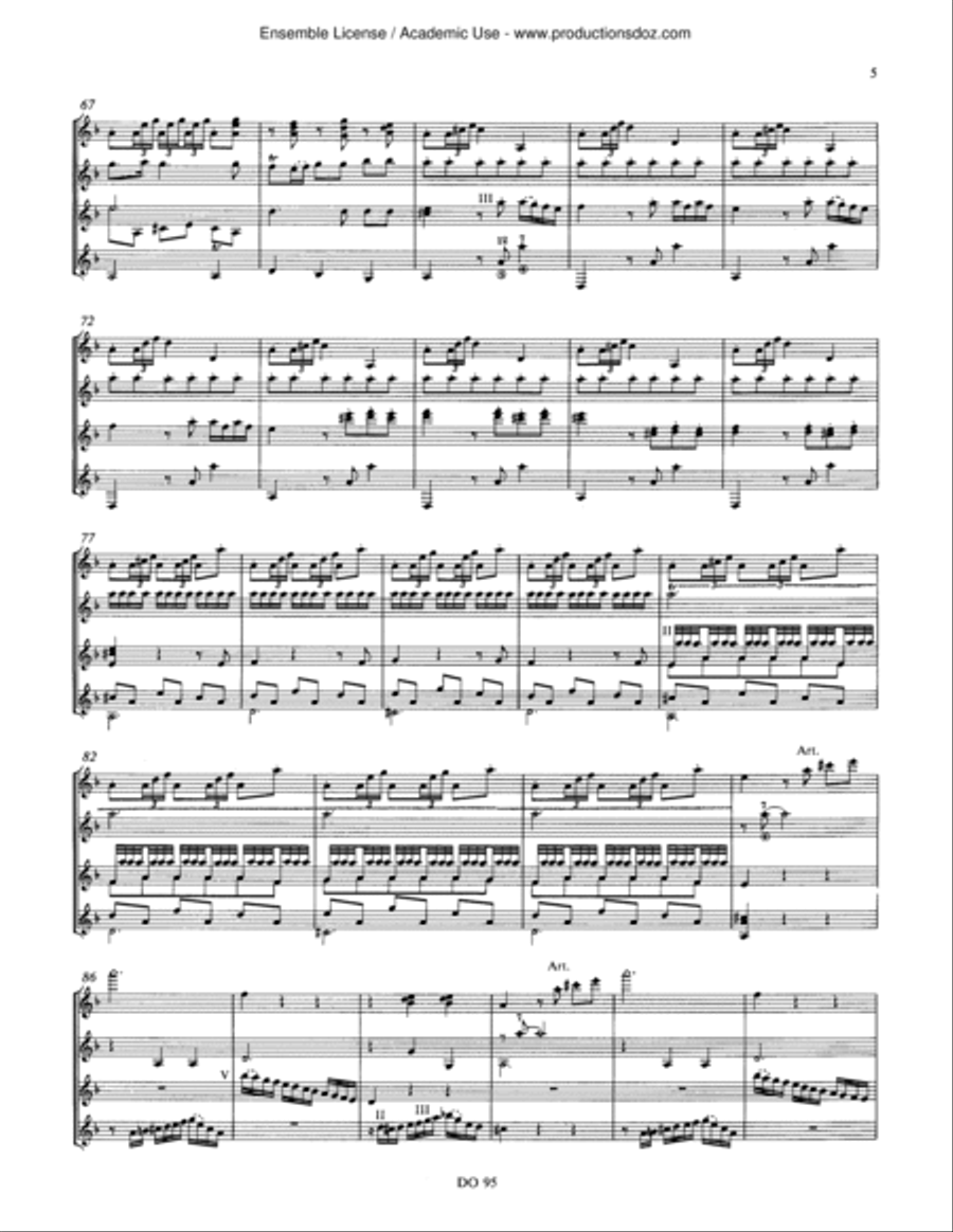 Introduction et Fandango Guitar Ensemble scores gallery preview page 5
