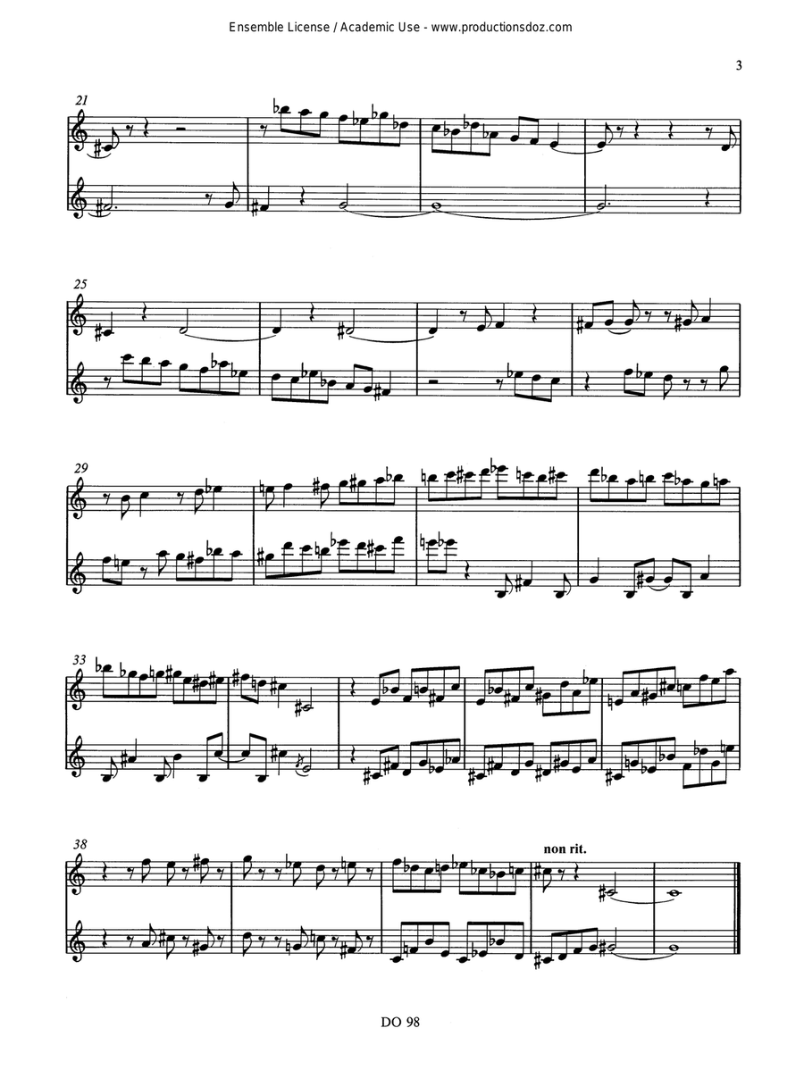 Cinq caractères (2 instr. ad lib) Score - Digital Sheet Music page 3