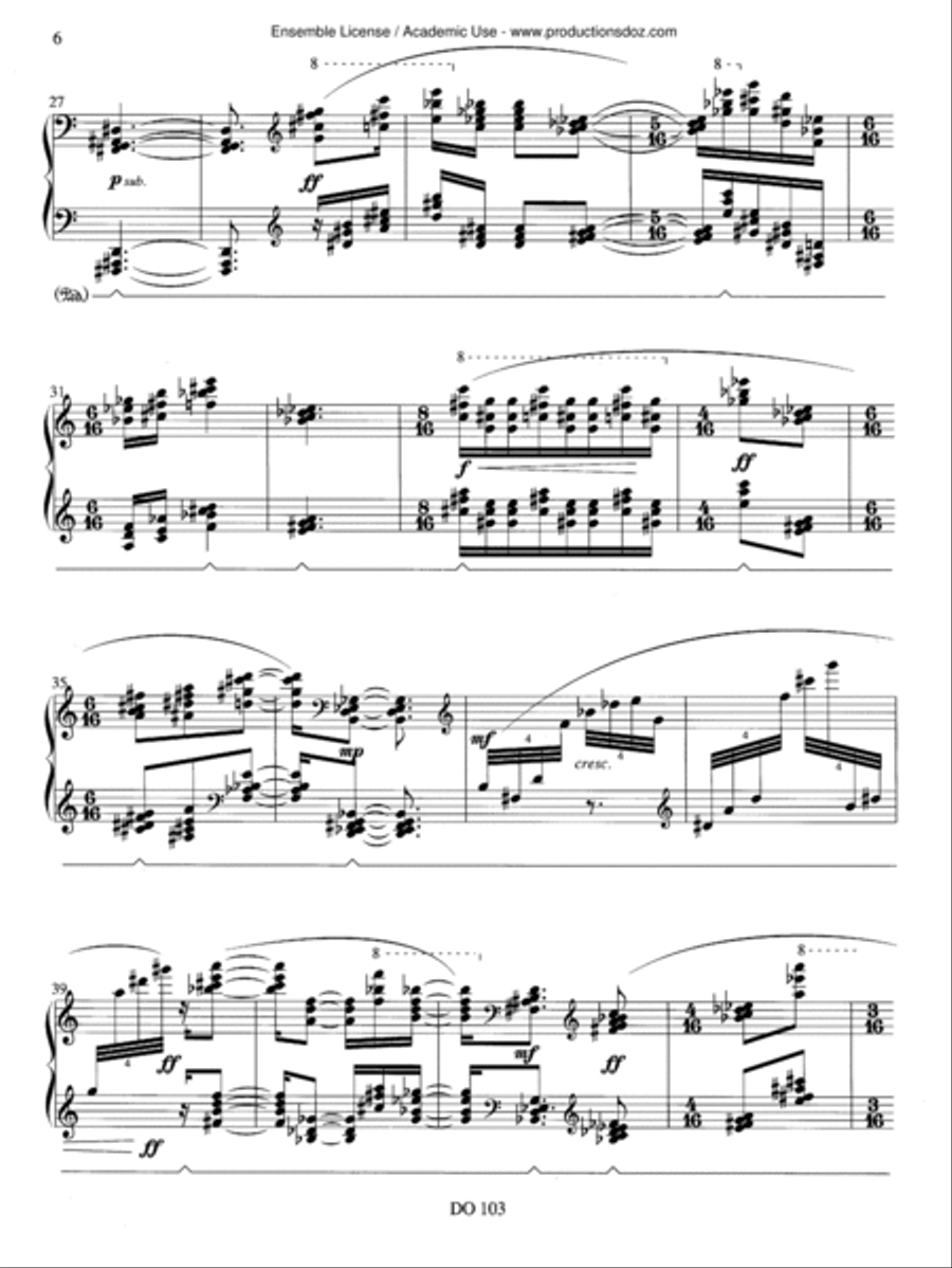 In the Stillness of the Seventh Autumn Piano Solo scores gallery preview page 6