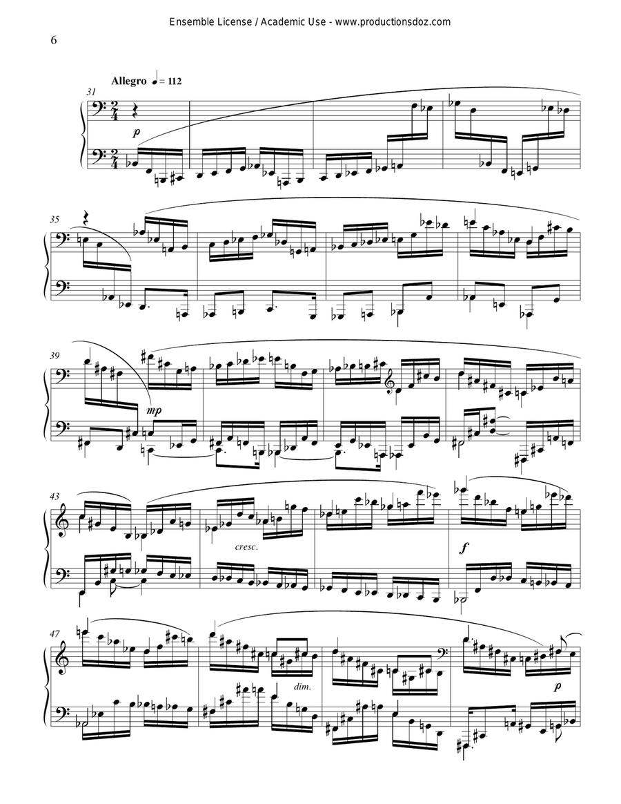 Fantaisie pour piano op. 59 Piano Solo scores gallery preview page 6