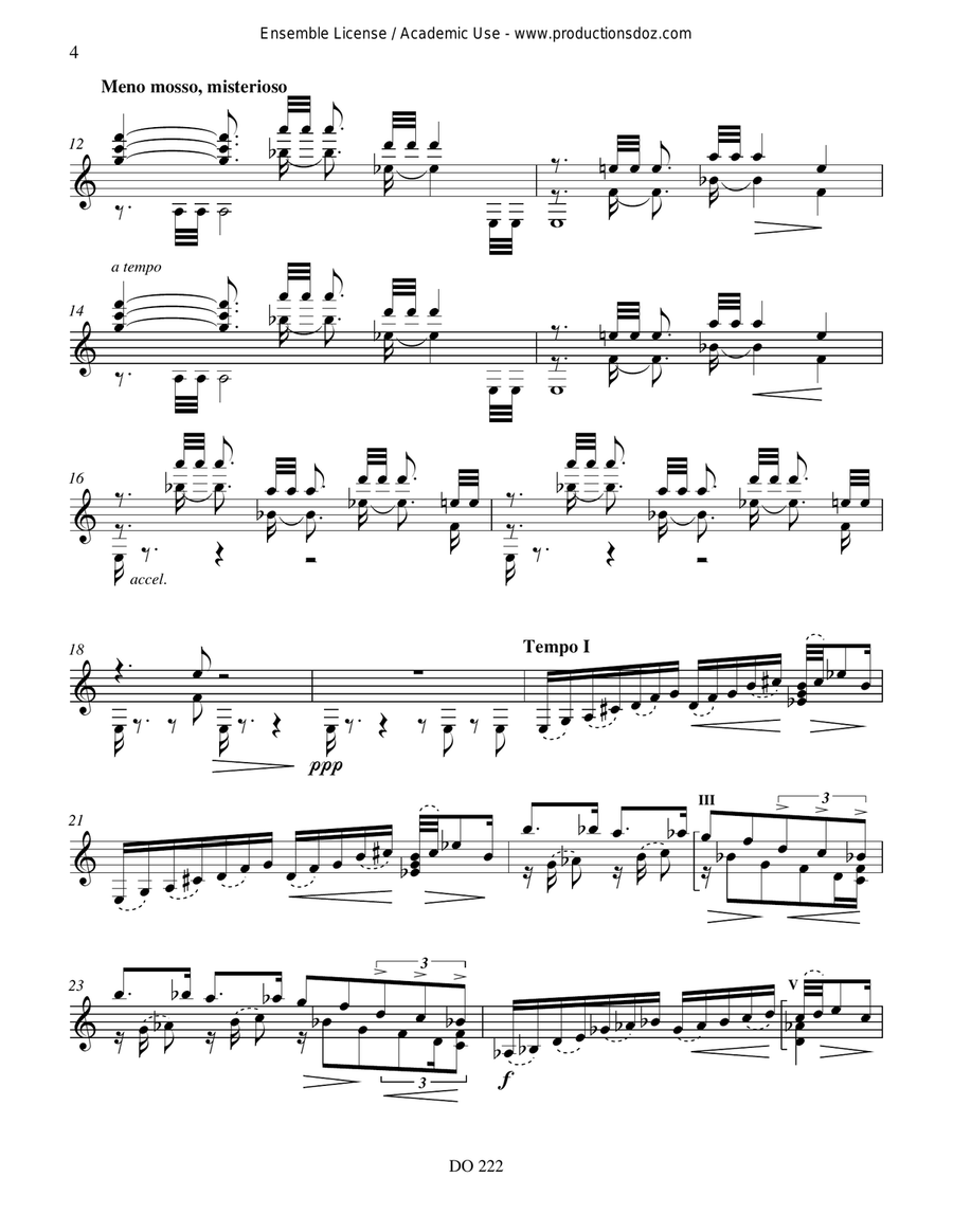Tríptico botánico Tríptico botánico Classical Guitar scores gallery preview page 4