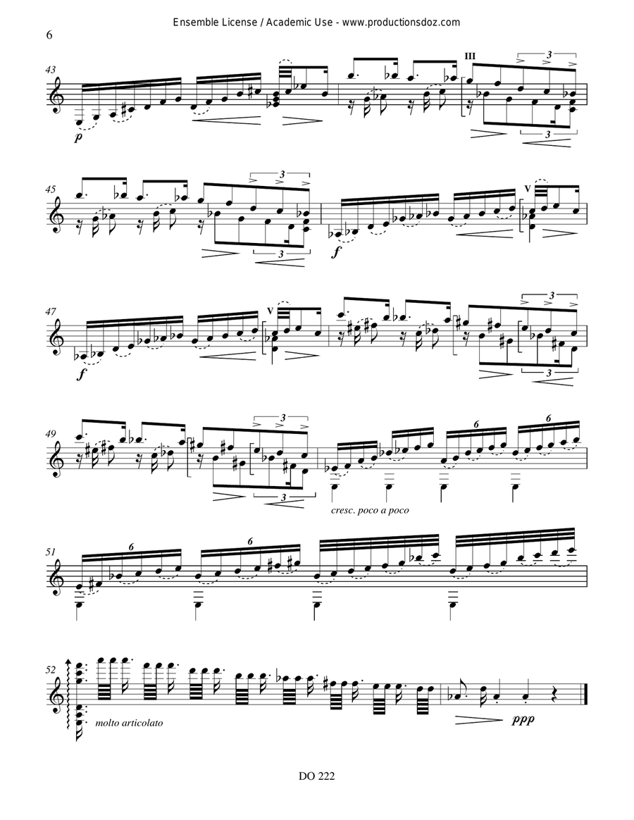 Tríptico botánico Tríptico botánico Classical Guitar scores gallery preview page 6