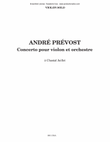 Concerto for violin (violin part)