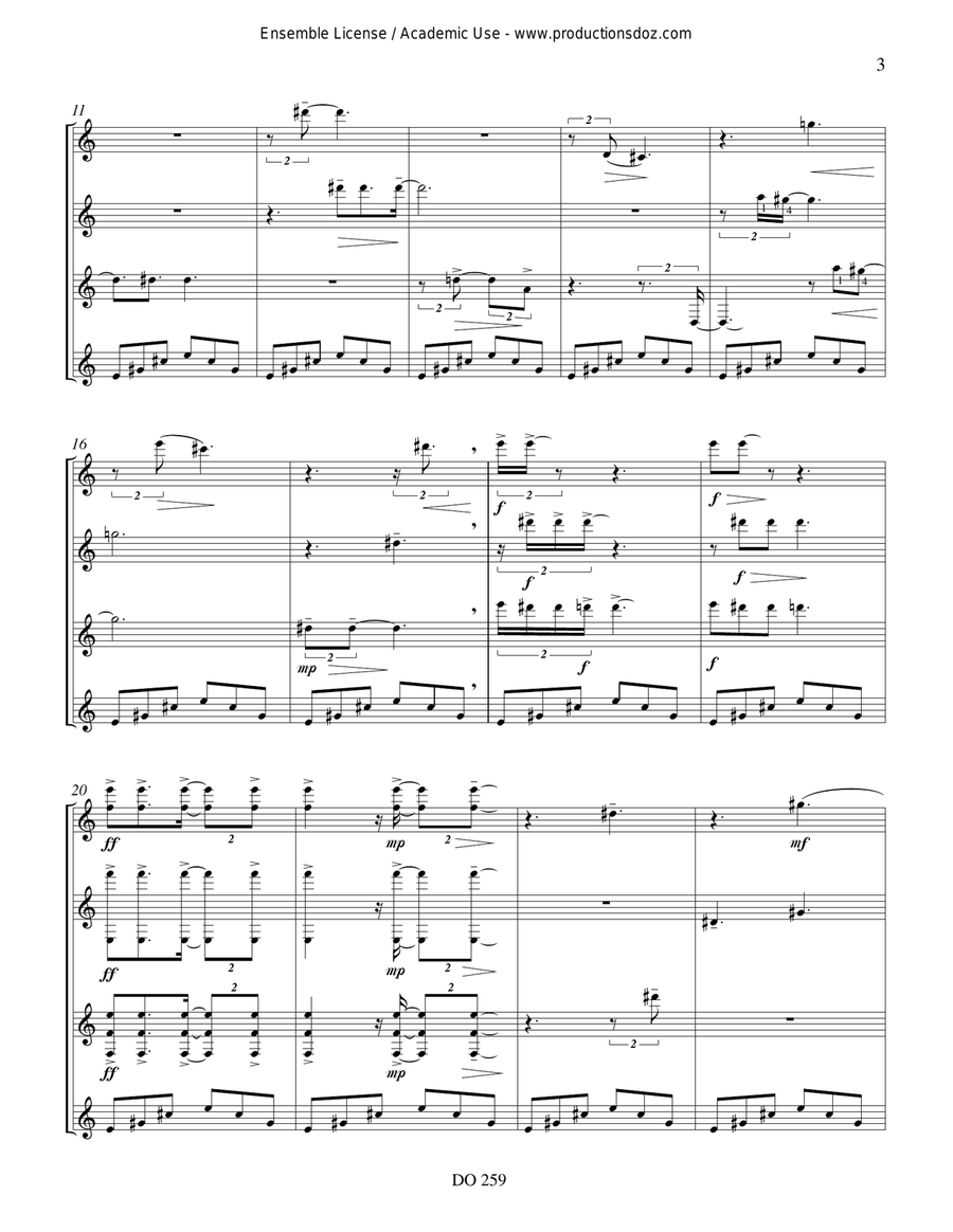 John Lennon Lay not John Lennon Lay not Guitar Ensemble scores gallery preview page 3