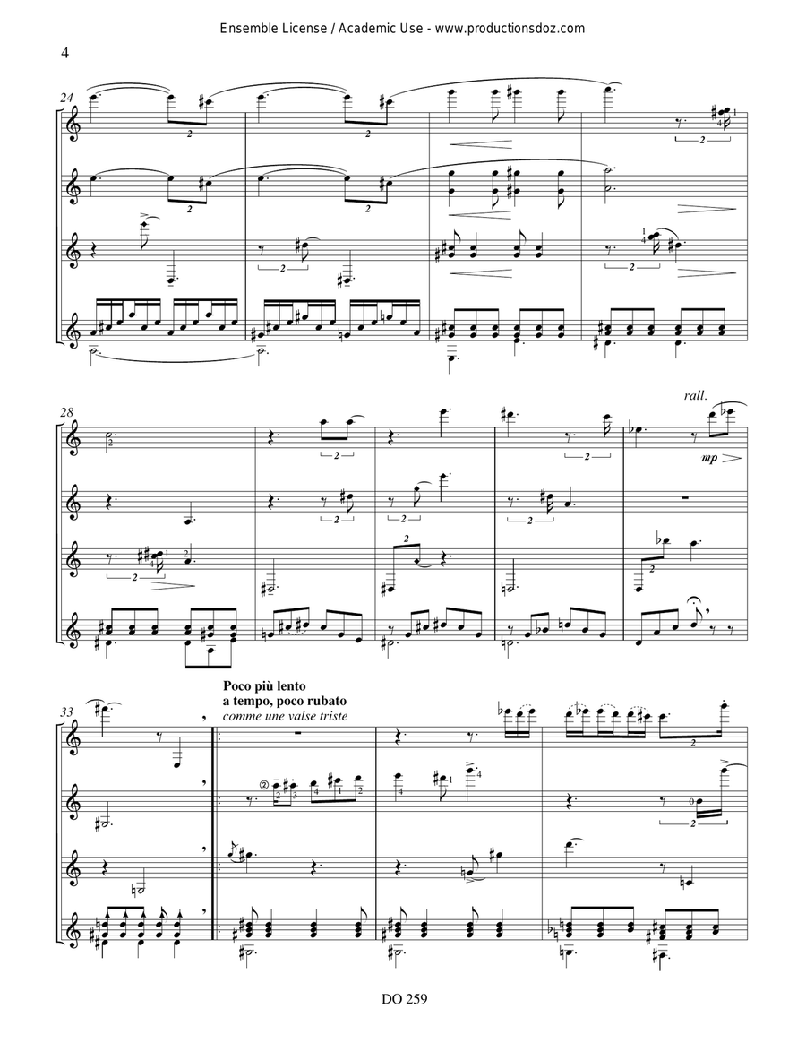 John Lennon Lay not John Lennon Lay not Guitar Ensemble scores gallery preview page 4