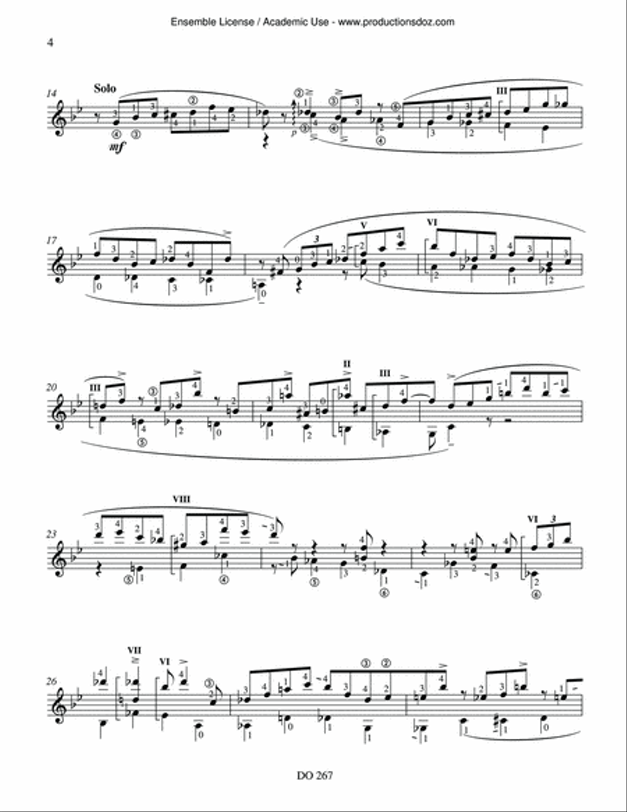 Book of the Unknown Standards Classical Guitar scores gallery preview page 4