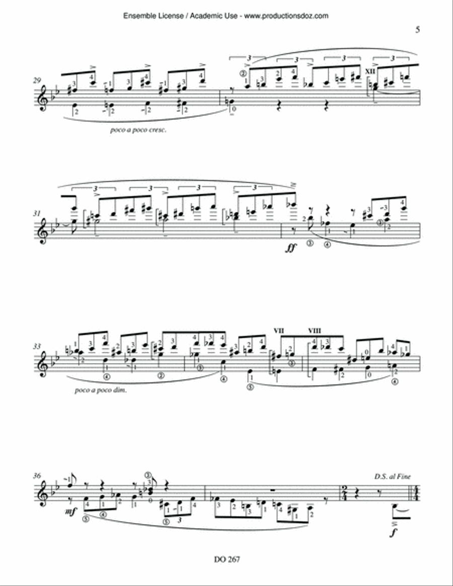 Book of the Unknown Standards Classical Guitar scores gallery preview page 5