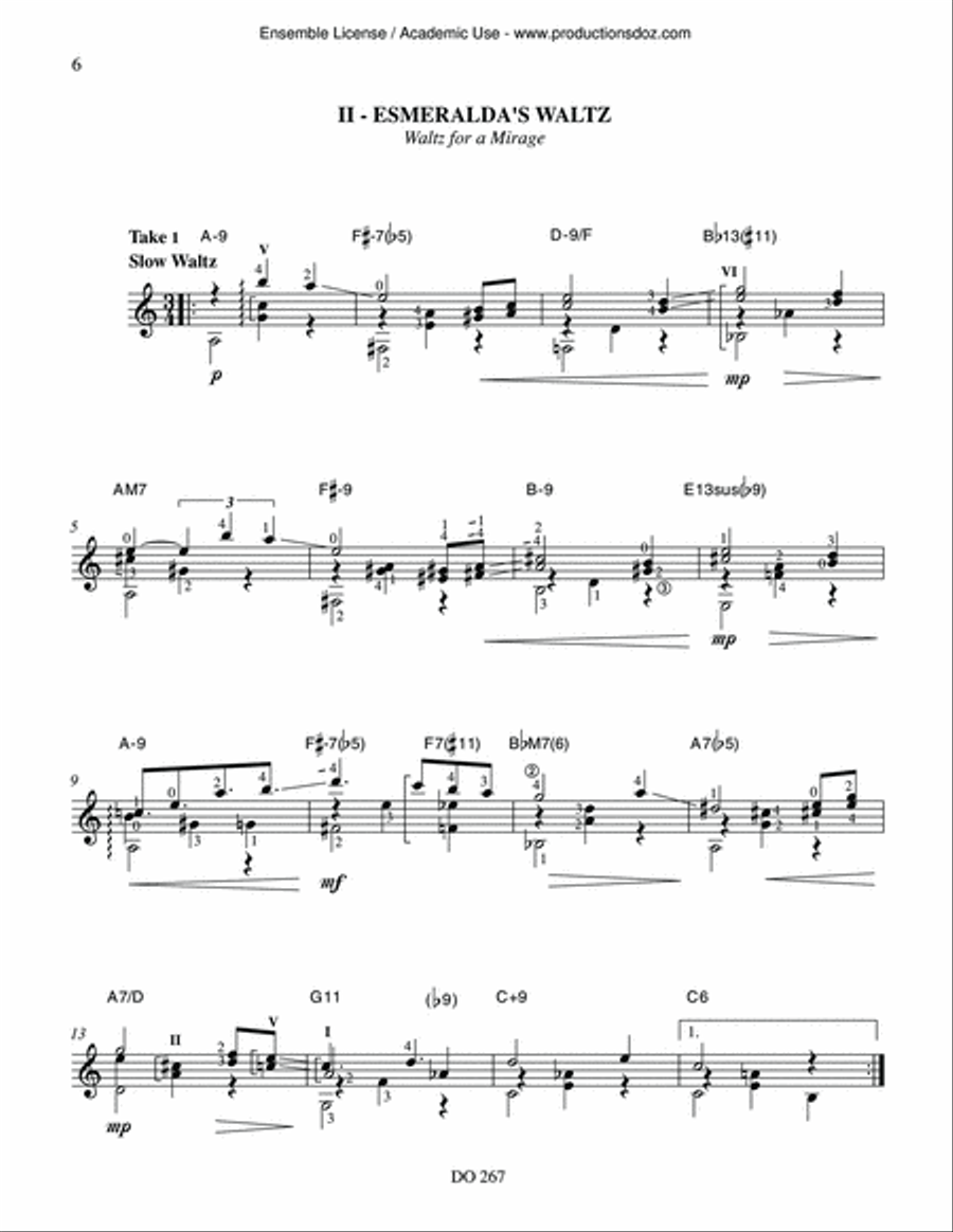 Book of the Unknown Standards Classical Guitar scores gallery preview page 6