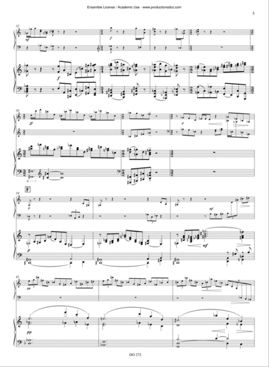 Concerto for marimba op. 61 (pno red) Piano scores gallery preview page 5