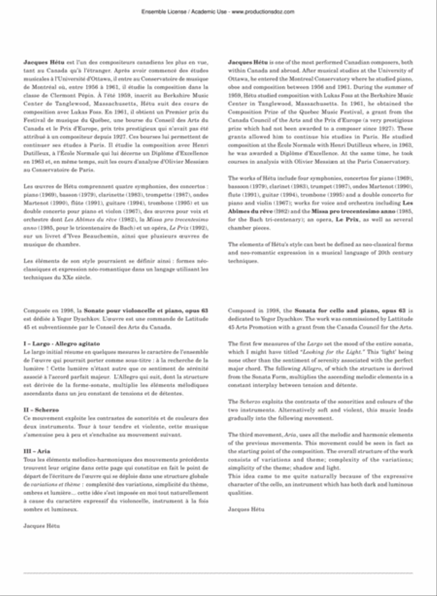 Sonate op. 63 Sonate op. 63 Piano Accompaniment scores gallery preview page 2